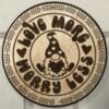 "Love More, Worry Less" Heart Gnome Cribbage Board | 3-Track, 120-Point Round Game with Pegs & Cards