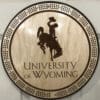 U Wyoming Cribbage Board | 3-Track, 120-Point Round Game with Pegs & Cards