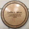 Personalized 15-Inch Wedding Guest Book Cribbage Board & Wall Plaque – Customizable 3-Track, 120-Point Game with 6 Pegs and Card Storage