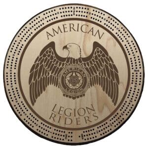 Riders | Engraved | Logo Only | Cribbage Board