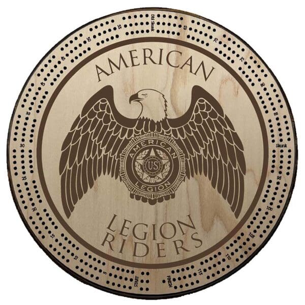 Riders | Engraved | Logo Only | Cribbage Board