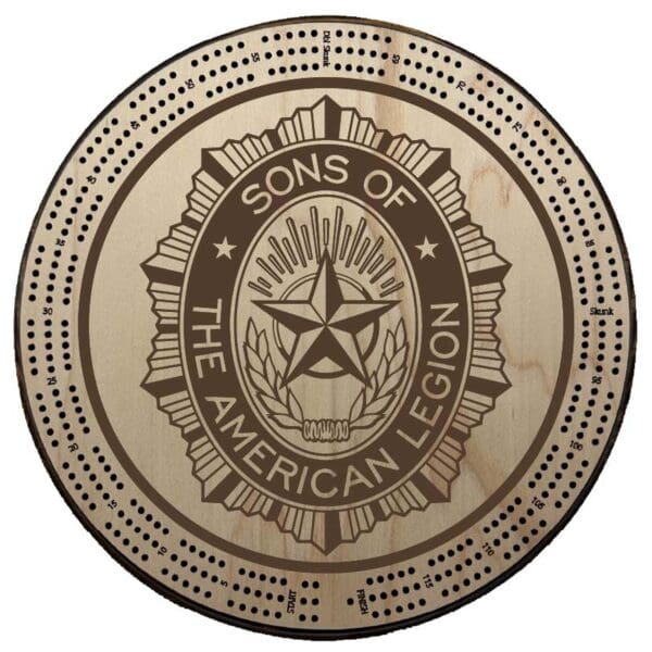 Sons (SAL) | Engraved | Logo Only | Cribbage Board